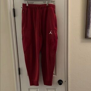 JORDAN CRIMSON SWEATPANTS JOGGER - LARGE